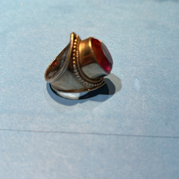 Bi Color Pink Quartz Ring - Picture 2 of 6